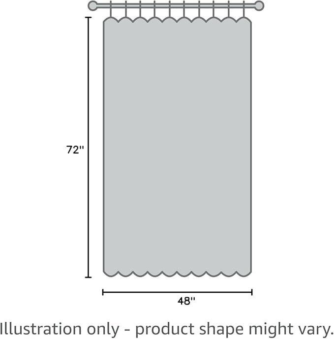 UFRIDAY Stall Shower Curtain Liner 48 x72 inches, Clear EVA Narrow Size 3D Cube Shower Liner with 2 Bottom Magnets, Water Resistant for Bathtubs, Semi Transparent