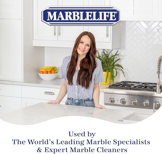 Marblelife InterCare Marble and Travertine, Natural Stone & Terrazzo Liquid Cleaner, Shower & Tile Surface Care, Floor, Walls & Countertop Cleaner and Degreaser, 32 oz