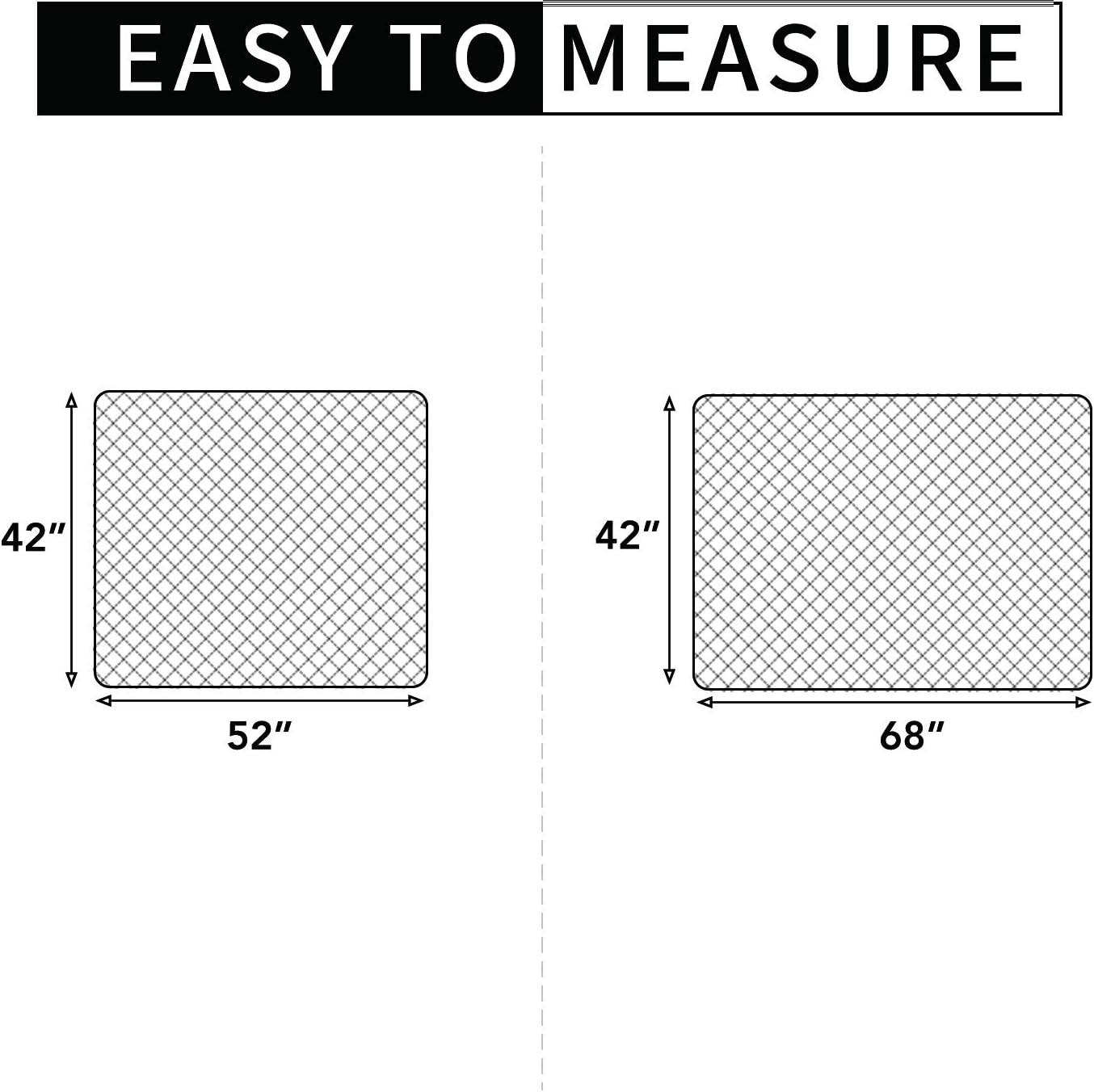 Easy-Going Sectional Couch Covers for Dogs L Shape Sofa Cover Reversible Sofa Slipcover Chaise Lounge Cover Furniture Protector Cover for Pets Dog Cat (42 x 68 inches, Coffee/Coffee)