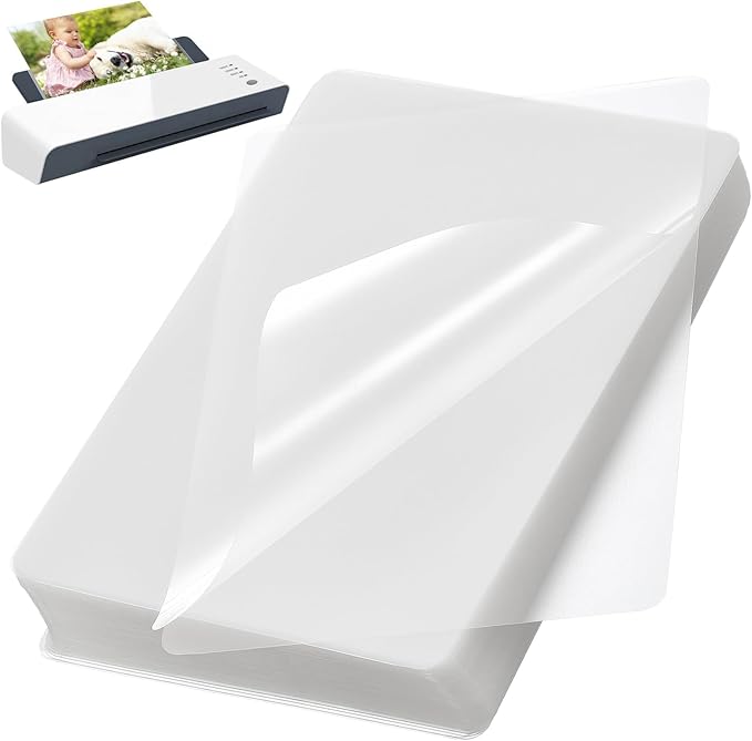 100 Pack Laminating Sheets, 9 x 11.5 Inch Clear Thermal Laminating Pouches for Thermal Laminator, 5 Mil Lamination Sheet Paper, Letter Size, HeatSeal