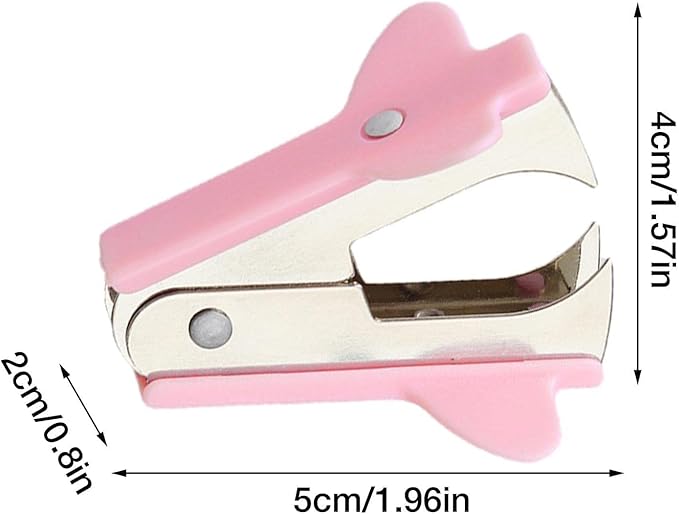 Pink Stapler Removal Tool, Staple Puller, Modern Plastic Stapler Remover with Non-Slip Handle, Ideal for Students, Teachers, Home and School,Staple Removers,Staplers and Punches