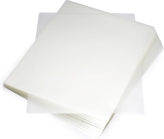 Amazon Basics Clear Thermal Laminating Plastic Paper Laminator Sheets, 2.8 mil, 9.0 x 11.5-Inch, 100-Pack