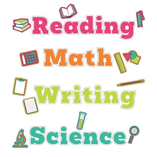 Wall Signs for Core Subjects Bulletin Board Set