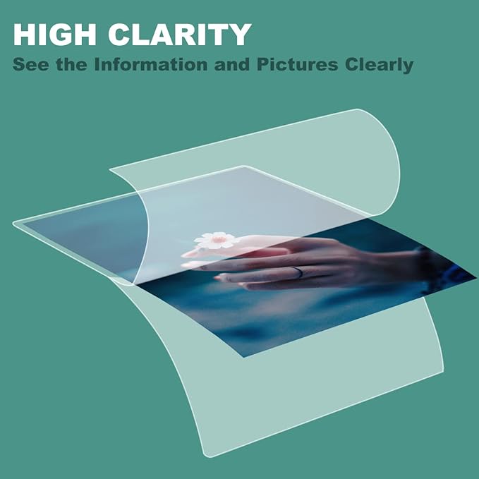 BESTEASY Clear 9" x 11.5" Thermal Laminating Sheets 3 mil Letter Size Thermal Laminating Pouches, Hold 8.9'' x 11.4'' Letter Size Sheets, Pack of 1500