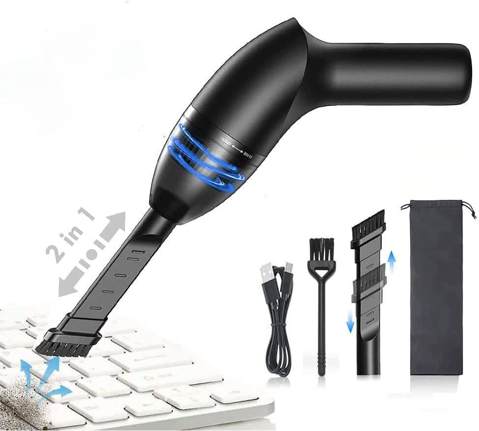 Mini Vacuum Cleaner-Rechargeable,Cordless,Desk Vacuum Cleaner for Dust,Hair,Crumbs,Car,Sewing Machine (H043)