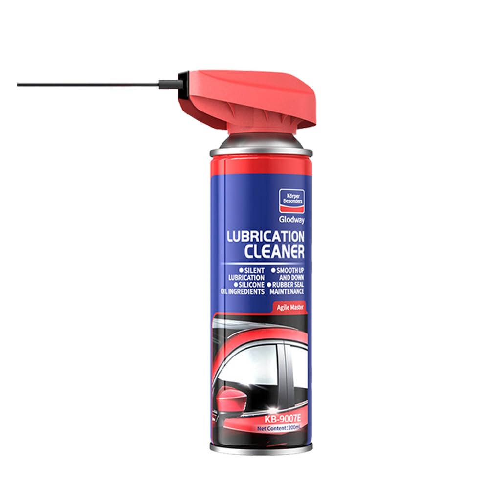 Glodway Specialist Silicone Lubricant Spary,Garage Door Lubricant Oil,with Smart Straw Sprays 2 Ways,for Door Higne,Bike,Sewing Machine,Metal Parts,10 OZ