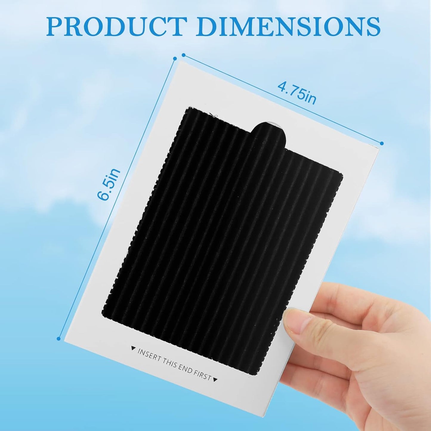 Refrigerator Air Filter Replacement 4 Pack, Carbon Activated Air Filter Compatible with Frigidaire Pure Air Ultra & Electrolux EAFCBF, PAULTRA, SCPUREAIR2PK, RAF1150, 242047801, 242047804, 242061001