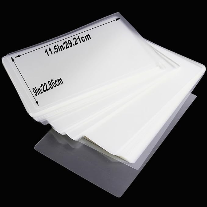 100 Pack 3 Mil Laminating Sheets, Clear Thermal Laminating Plastic Paper Laminator Sheets, 9 x 11.5 Inch Thermal Laminating Pouches for Thermal Laminator