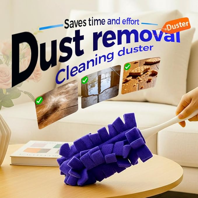 Duster Refills, Reusable Duster Refills, 360 Heavy Duty Duster Refill Pads, Washable Dusters Refill for Home, Blinds, Car, Pet, Furniture, Fans (2PC)