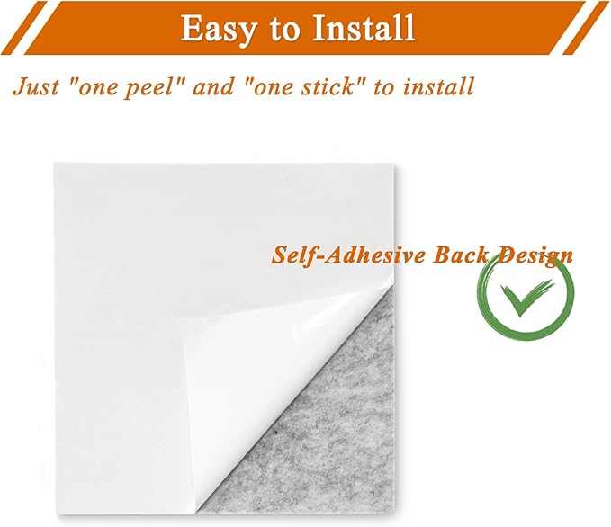 Square Felt Cork Bulletin Board Tiles, Self Adhesive DIY Felt Pin Board for Wall 30" x 20" with 35 Pushpins for Office School Home Wall Decor Stickers Memos Photos Display (Camel & Grey)