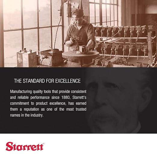 Starrett Drive Pin Punch with Knurled Grip for Driving Pins Into or Out of a Workpiece - Hardened and Tempered Steel, 4" Length, 7/32" Punch Diameter - 565F