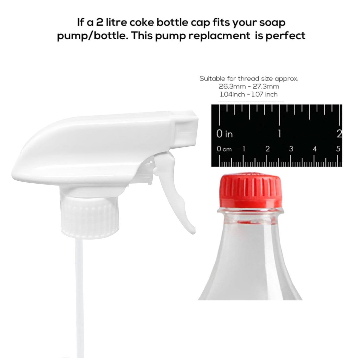 Trigger Sprayer (6-Pack Plain White)