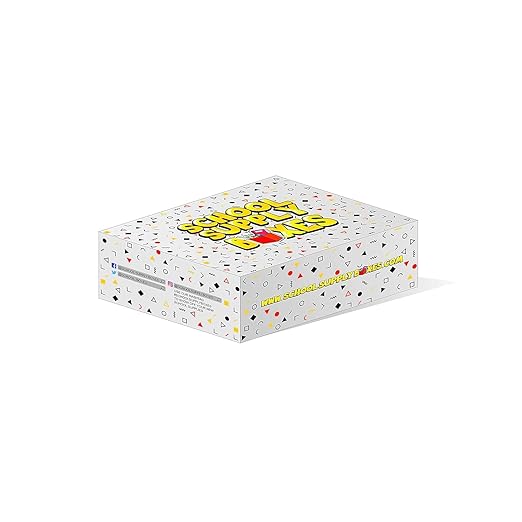 School Supply Boxes | Teacher Case (4 Boxes) | Back to School Essentials Kit Designed for Teachers | Includes Pencils, Red Pens, Dry Erase Markers, Sticky Notes, Paper Clips & More