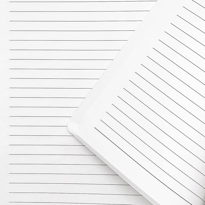 Notebook Journal, College Ruled Notebook Lined A5 160 Pages,Hard Cover Journals for Writing, Notebooks for Work Office School Women Men,5.7 inches x 8.4 inches(Light Grey)