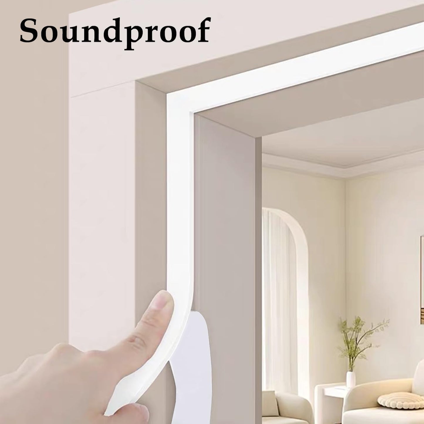 Strong Adhesive Door Weather Stripping,2Inch Wide X 1/13 Inch Thick,Foam Insulation Tape,Air Conditioner Foam,Window Soundproof Weatherproof,Total 33 Feet Long