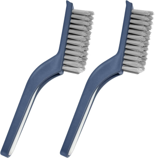 Bristle Brush - Hard Bristle Crevice Cleaning Brush Tools for Household Use, Kitchen, Bathroom, Window, Toilet, Corners, Multi Purpose Hard Bristle Brushes for Deep Cleaning Gap (2 pcs)