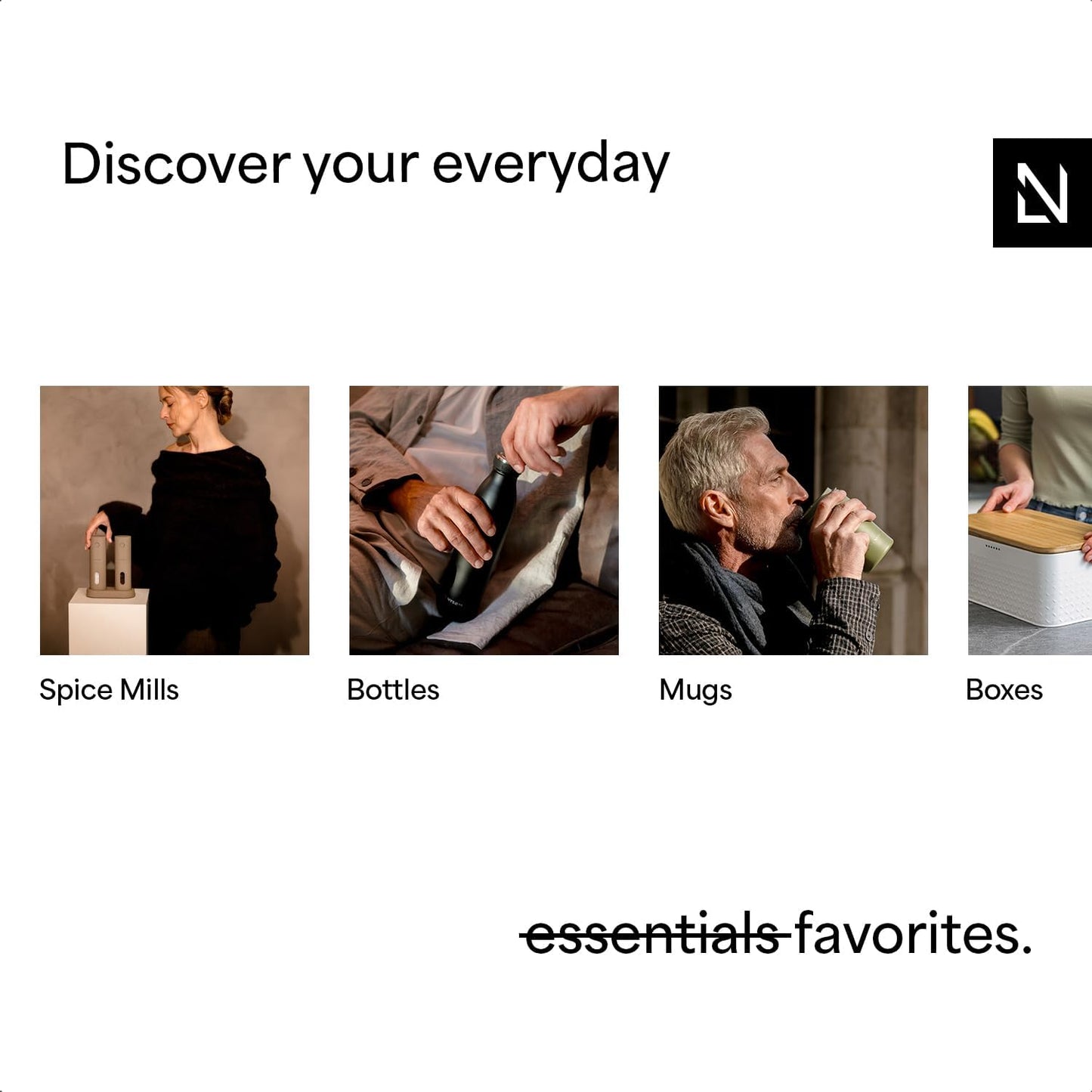 LARS NYSØM Stainless Steel Insulated Water Bottle 12oz 17oz 25oz 34oz 51oz | Insulated Thermo Flask for Hot and Cold Beverages | Leakproof Drinking Bottle (Mocha Brown, 33.9 oz)