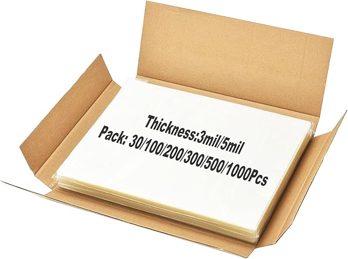 30 Pack Laminating Sheets, Clear 9 x 11.5 Inch Thermal Laminating Pouches for Thermal Laminator, 3 Mil Lamination Sheet Paper, Letter Size, HeatSeal