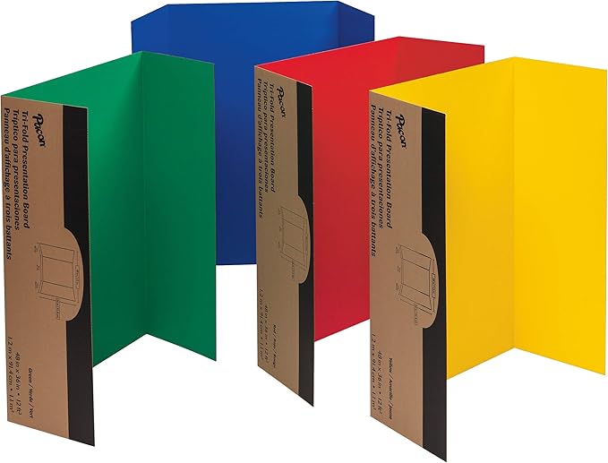 Pacon Presentation Board, Assorted Colors 24