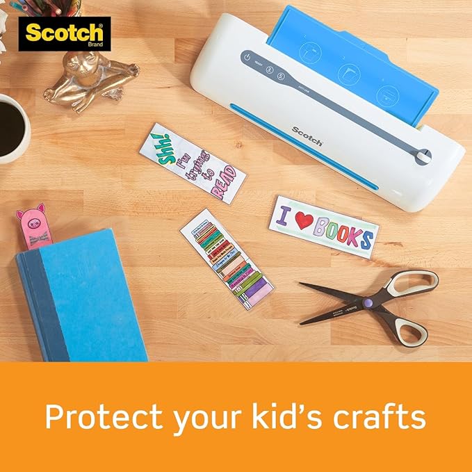 Scotch Matte Thermal Laminating Pouches, Ultra Clear with Matte Finish, Letter Size 8.9 in x 11.4 in, 50-Pack