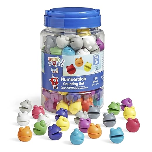 hand2mind Numberblocks Numberblob Counting Set, Math Counters, Educational Math Manipulatives, Numbers for Toddlers, Preschool Learning Toys, Counting Manipulatives for Kindergarten