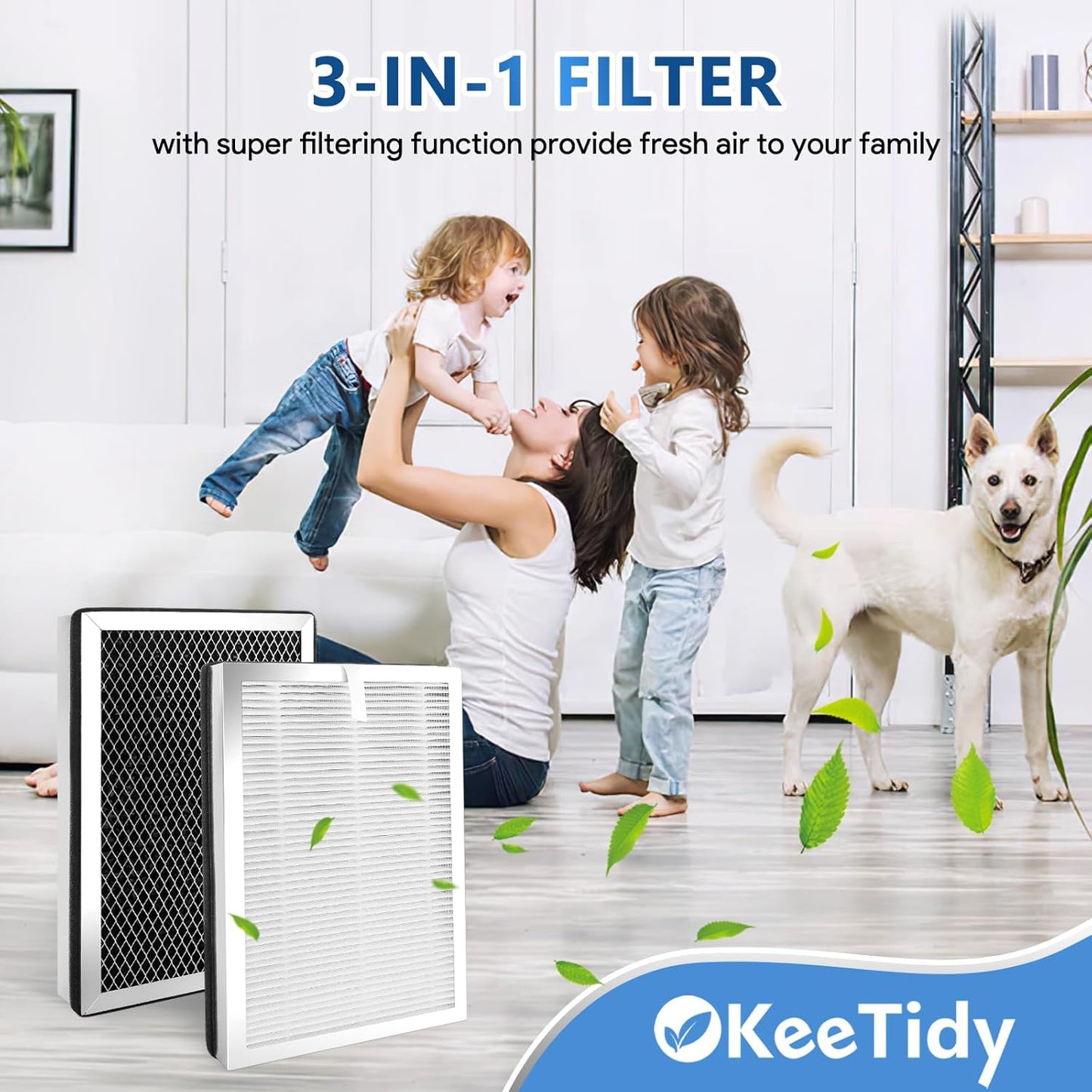 25 Replacement Filters Compatible with MA Series 25 Air Purifier B1/S1/W1, 3 in 1 H13 True HEPA Activated Carbon Filters
