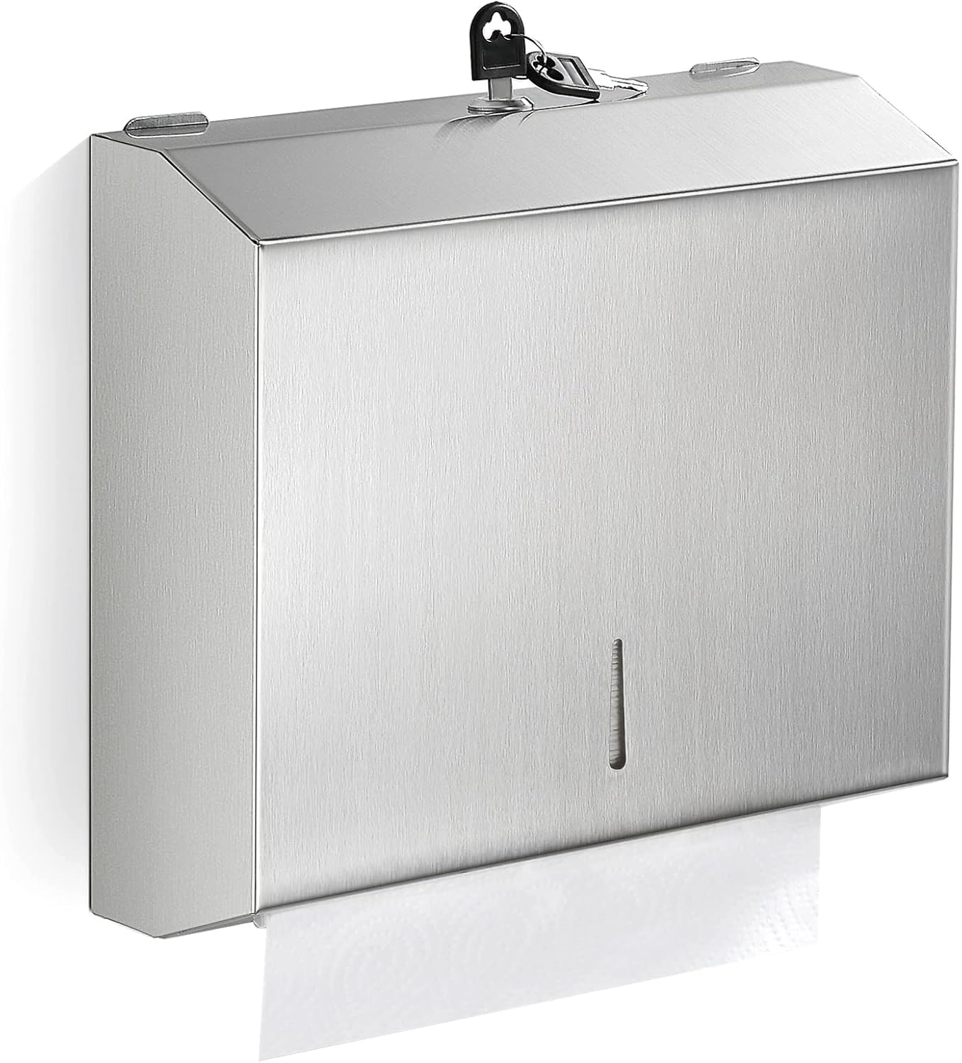 Paper Towel Dispenser Wall Mount Commercial, C Fold Multifold Hand Paper Towel Dispenser, Stainless Steel Tissue Holder