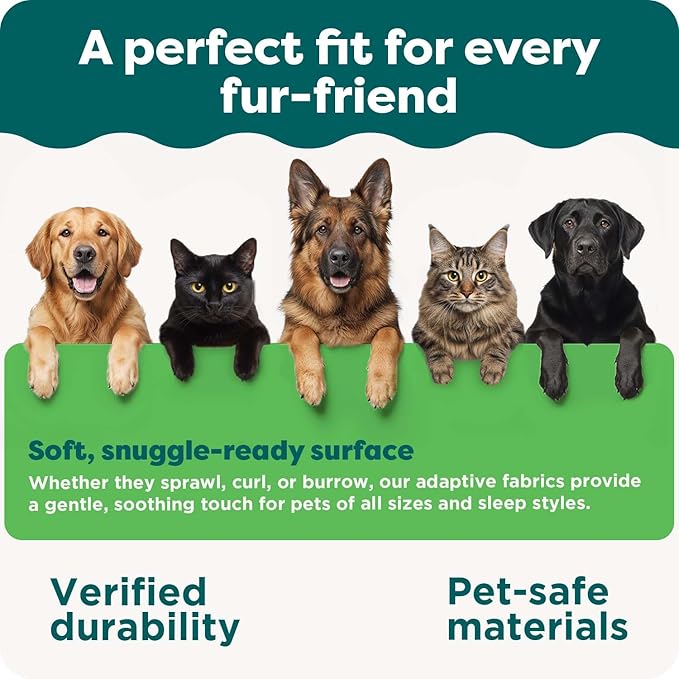 FurHaven Replacement Dog Bed Cover for Sherpa & Suede Snuggery, Fits Cool Gel-Top Foam Beds & Solid Orthopedic Foam Beds, Machine Washable, Large (35 inch), Espresso