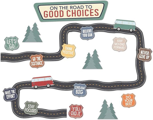 Teacher Created Resources Moving Mountains Road Trip On The Road to Good Choices Mini Bulletin Board (TCR9225)