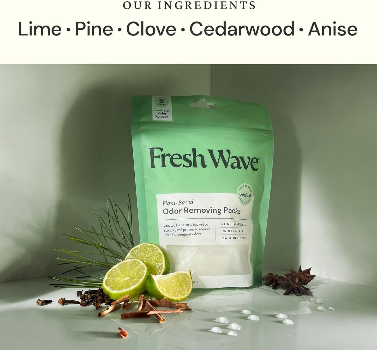 Fresh Wave Odor Eliminating & Deodorizing Packs | Bag of 16