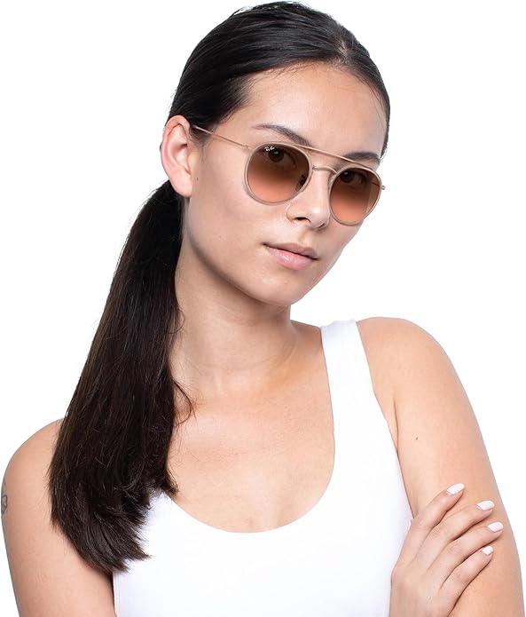 Ray-Ban Unisex Rb3647n Double Bridge Round Sunglasses