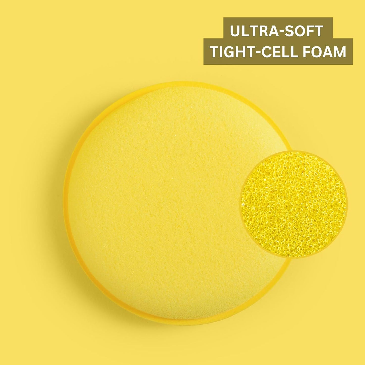 The Pro Stuff® 4” Soft Applicator Foam Pads | Hand Detailing Pads Ideal for Applying Dressings, Polishes, Waxes, and Interior Detailing Products | Detailing Accessory | 8 Pack