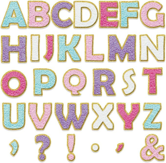 150 PCS Large 6" Bulletin Board Letters Set, Preppy Patch Party Pastel Classroom Alphabet Cutout Letter for Bulletin Board Display Home School, A Great Helper to Inspire Students' Learning Interest