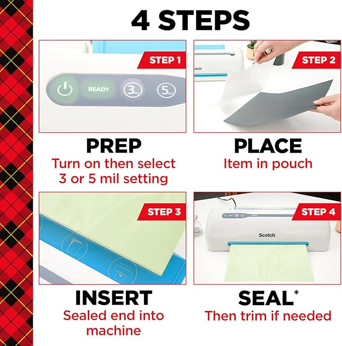 Scotch Thermal Laminating Pouches,Clear,5 mil,Laminate Business Cards,Small Banners,Essays,Office or School Supplies,Fits Letter Size 8.9x11.4 in Paper,(Pack of 600)