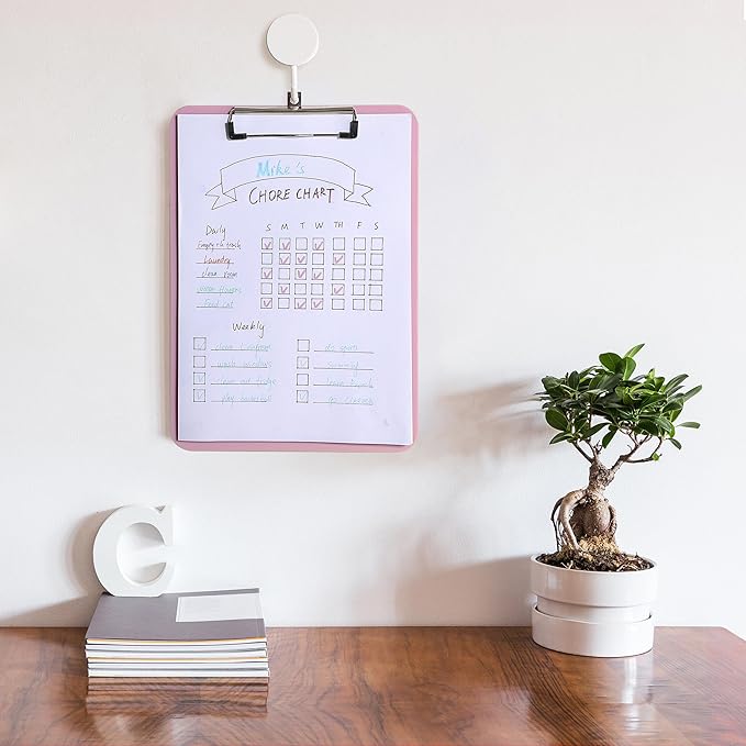 Mr. Pen- Plastic Clipboard, 12.5" x 9", 2 Pack, Clipboard Plastic, Low-Profile Metal Clip with Retractable Hanging Hole