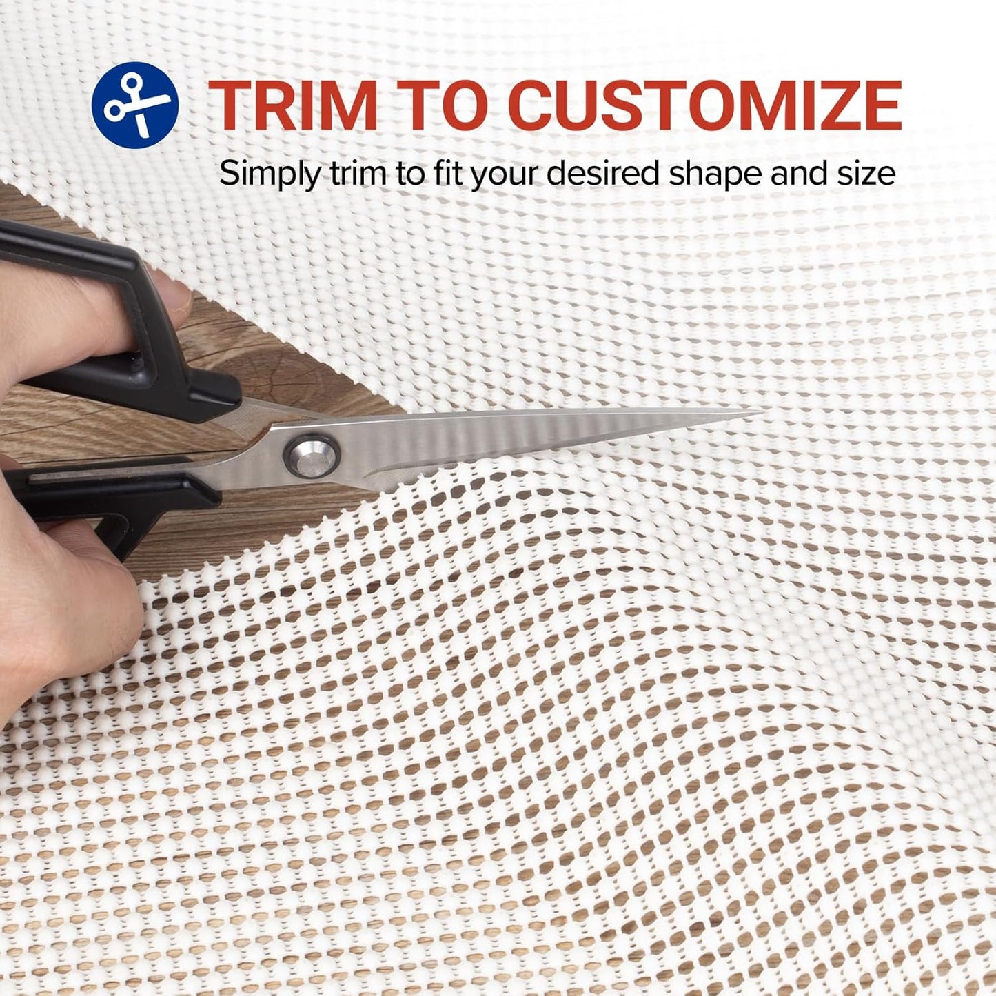 Non-Slip Rug Pad Gripper 2x8 Feet, Anti Skid Mat for Kitchen Hallway Runner Rug, Keep Rugs in Position and Safe, Thick Cushioned Carpet Pad for Hardwood Floors Protection