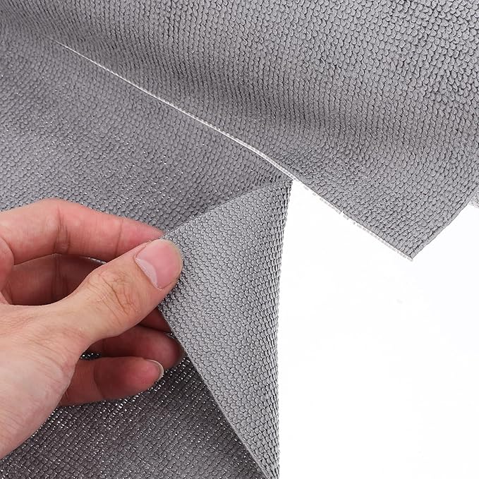 Reusable Microfiber Cleaning Cloth Roll Square Absorbent Towels for Kitchen Car Home Garage Washable Multipurpose Rags in Gray