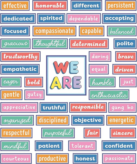 Carson Dellosa Education We Stick Together 52 pc Bundle Motivational Bulletin Board Set, Positive Affirmations and Reproducible Social Emotional Learning Activities, Growth Mindset Classroom Decor