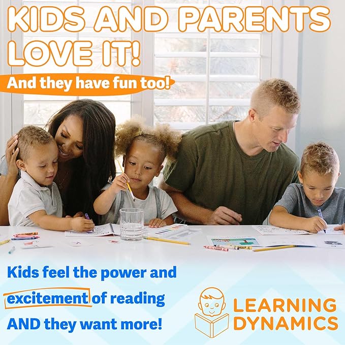 Learning Dynamics 4 Weeks to Read Program and Extra Workbook – Includes 53 Books, Teaching Manual, Activity Workbooks, CD, Flashcards, Manipulatives – Teaches Letters, Phonics, Writing, & Reading