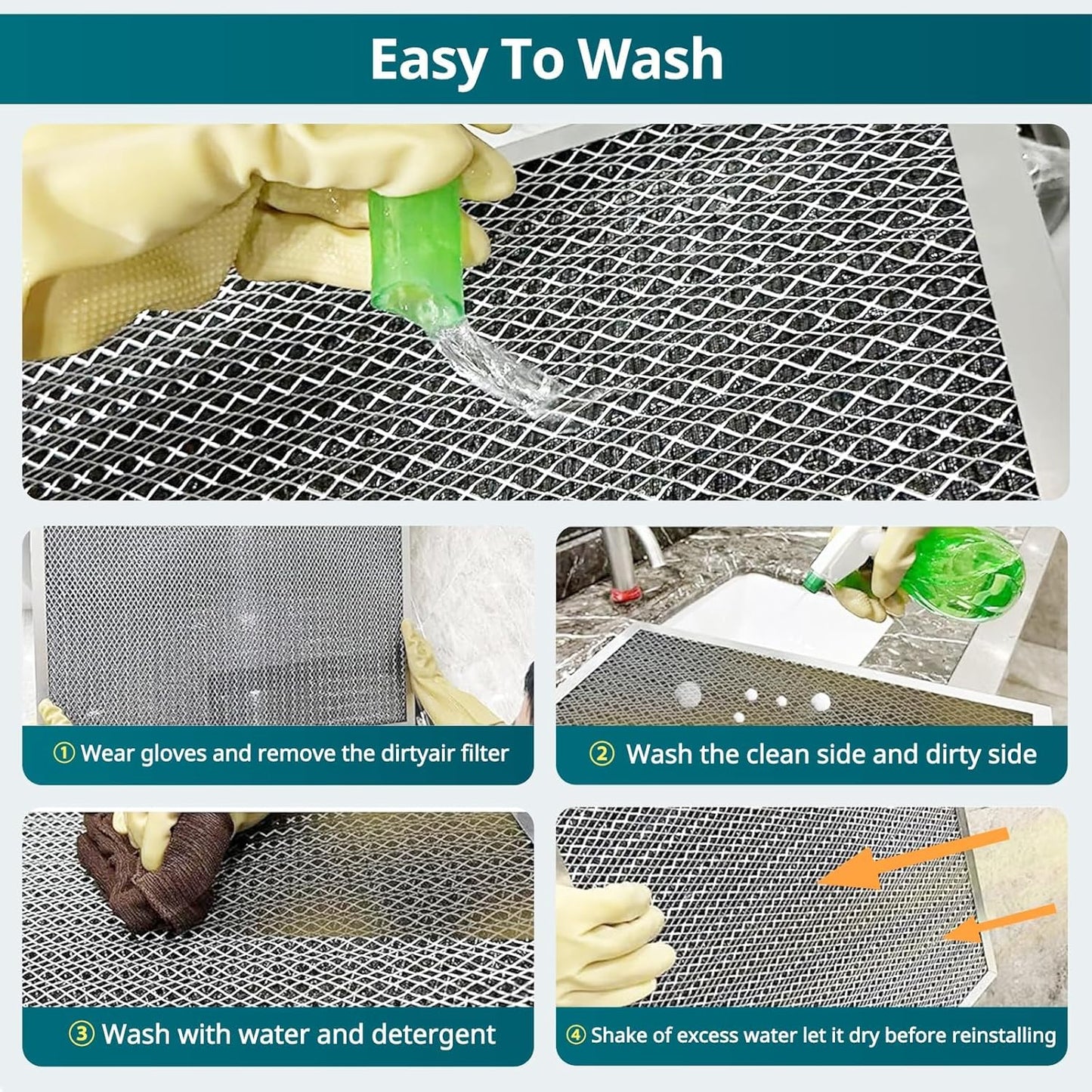 Torjim 18x30x1 MERV8 Air Filter, Washable & Reusable Electrostatic Filter, AC/HVAC Furnace Filter, Permanent Filter, Breathe Fresher, Easy Install