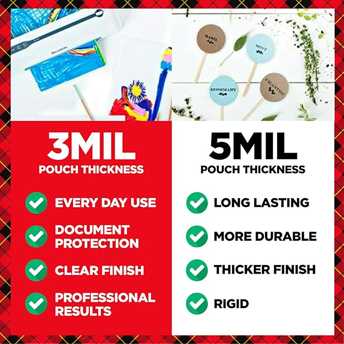 Scotch Thermal Laminating Pouches – 5 Mil, 7 x 5 Inches, Photo Size, 20-Pack – Clear, Durable, Photo-Safe Laminating Sheets for Home, Office, or School Use – 20 Count