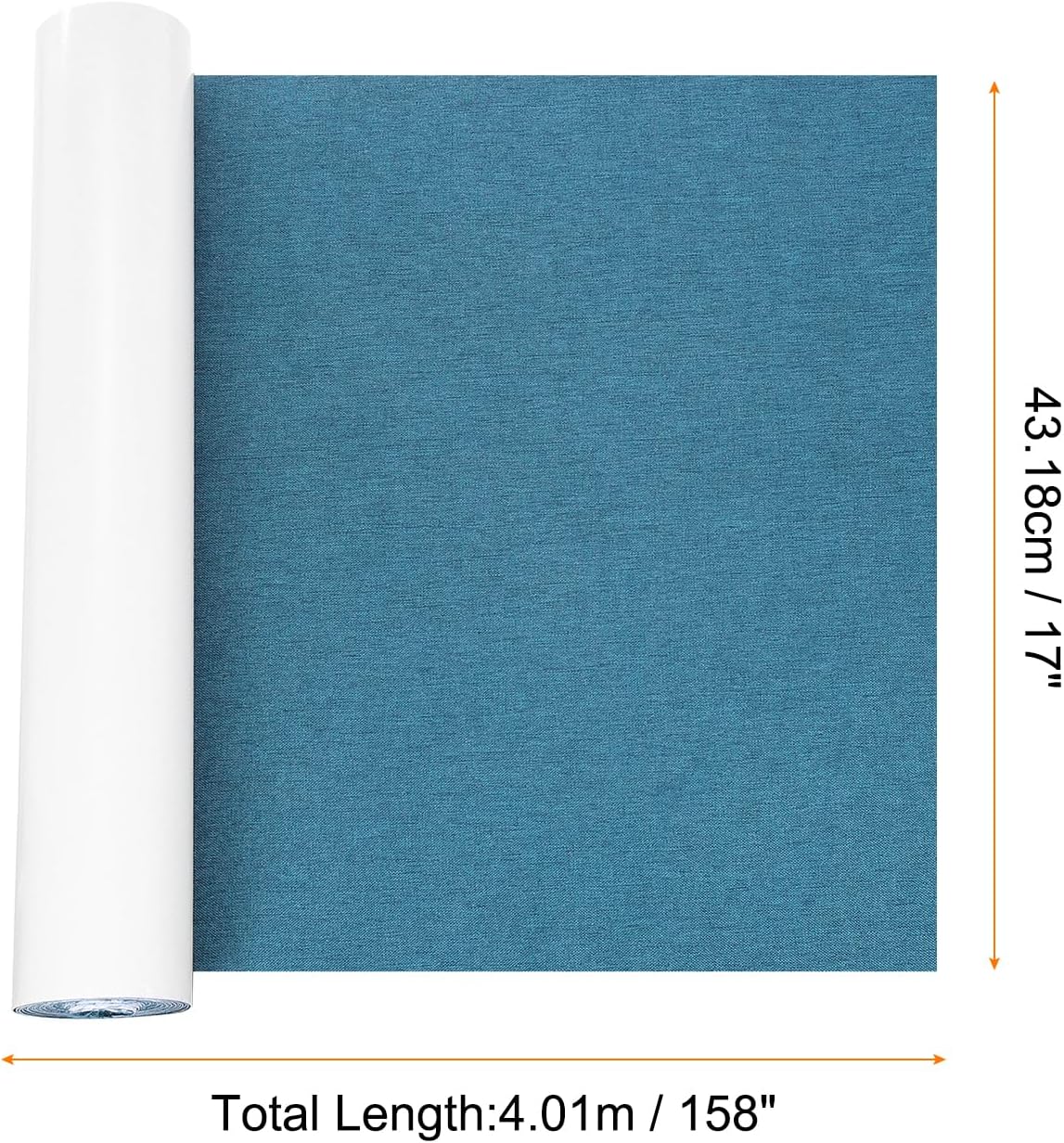 Repair Patches Repair Tape Self-Adhesive DIY Repair Patch Linen Gear Patch for Sofa, Furniture, Chair, Clothing,Tents,17x158 Inch,Dark Blue