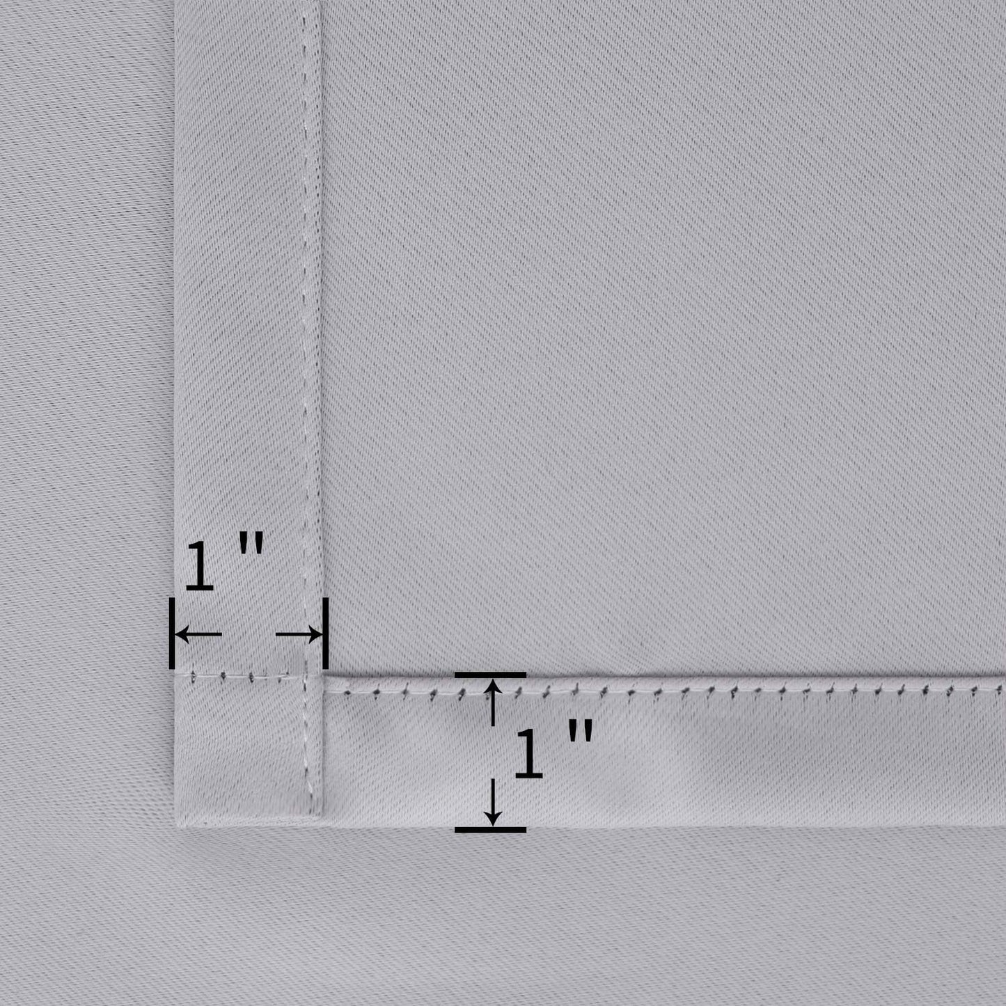 BGment Rod Pocket Blackout Curtains for Bedroom - Thermal Insulated Room Darkening Curtain for Living Room, 52 x 72 Inch, 2 Panels, Light Grey