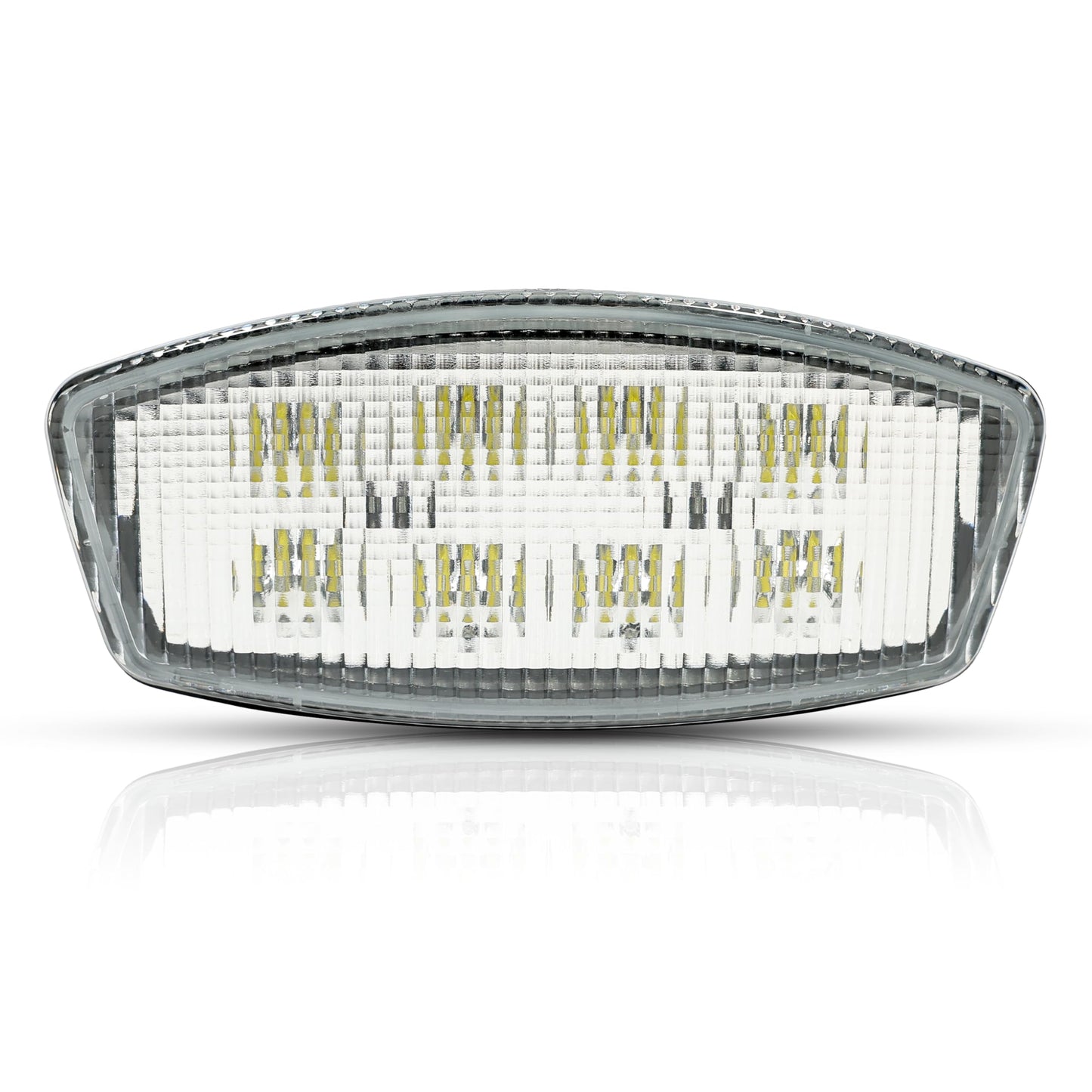 HECASA LED Cab Lights - 12V Roof Marker Lights, Plastic & Aluminium Alloy, Clear Lens, Model MO-3489, 1 pc