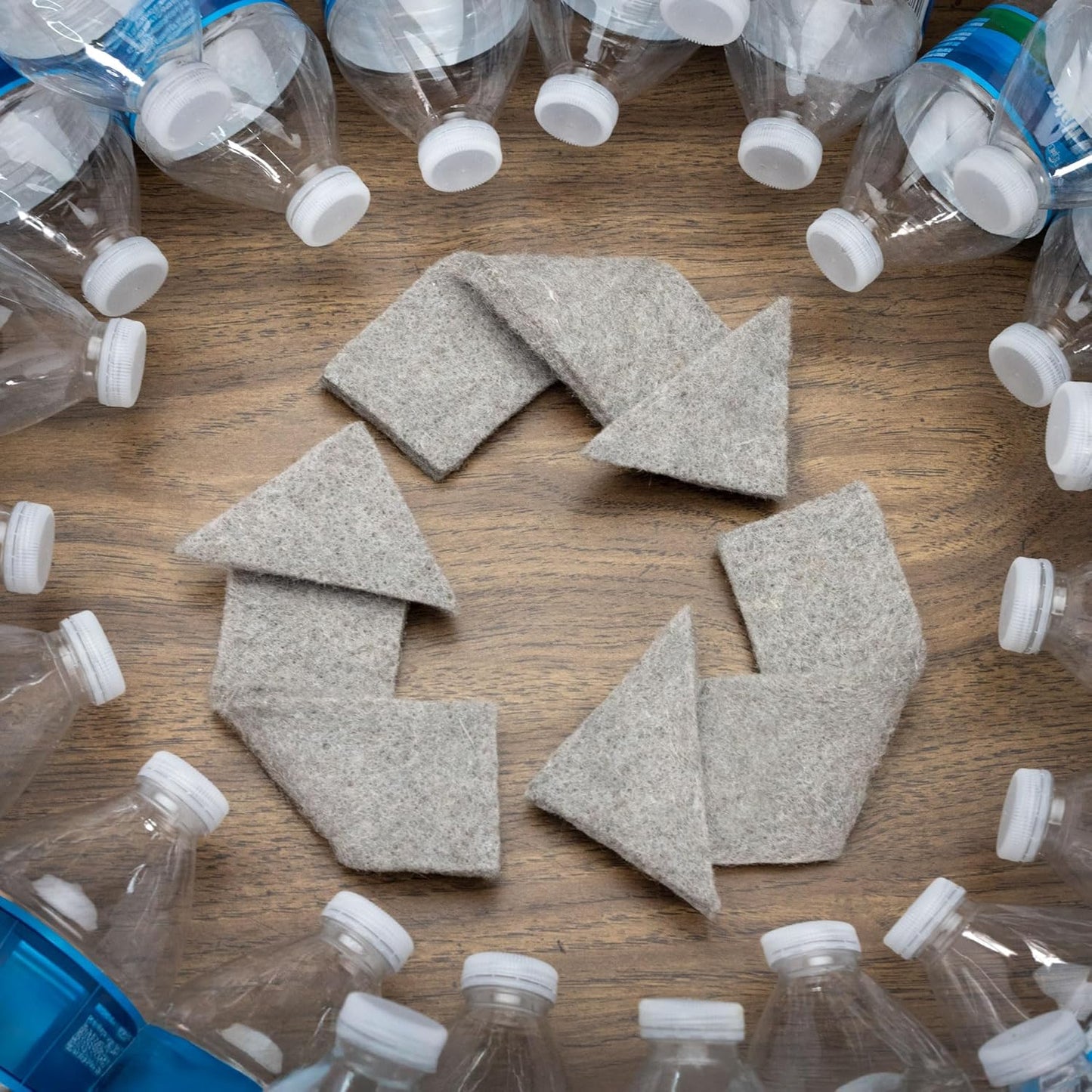RUGPADUSA - Eco-Plush - 7' Square - 3/8" Thick - 100% Felt - Extra Cushioned Rug Pad - Available in 3 Thicknesses, Many Custom Sizes