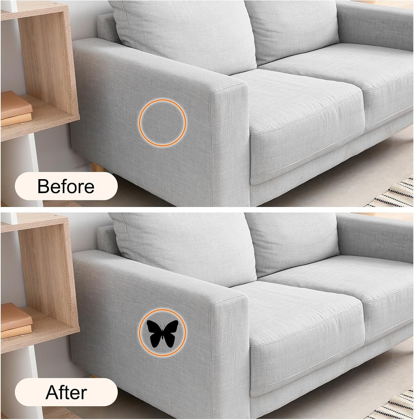 Repair Patches Repair Tape Self-Adhesive DIY Repair Patch Linen Gear Patch for Sofa, Furniture, Chair, Clothing,Tents,3x60 Inch,Beige