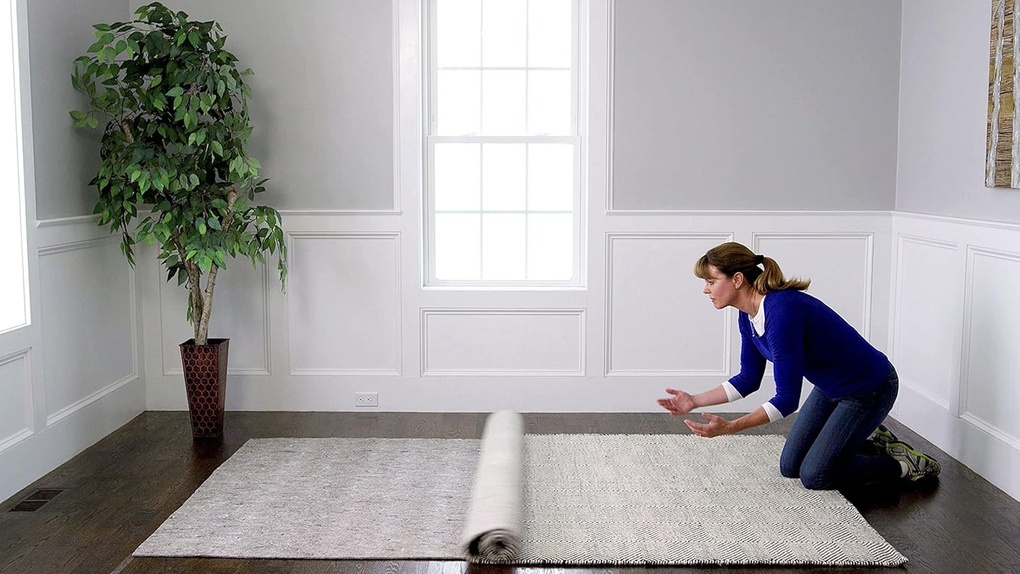RUGPADUSA - Dual Surface - 2'x8' - 1/8" Thick - Felt + Rubber - Non-Slip Backing Rug Pad - Adds Low-Profile Comfort and Protection