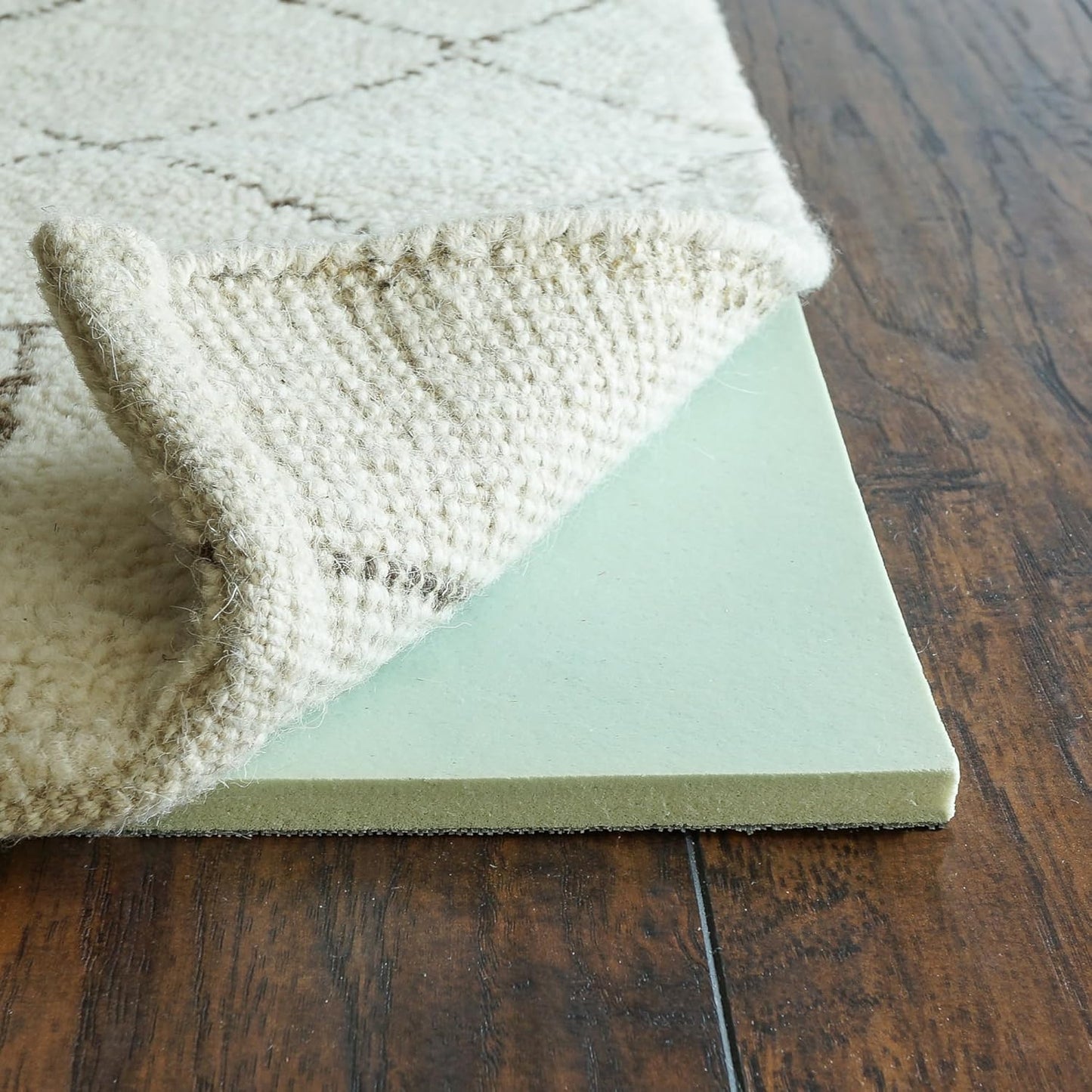 RUGPADUSA - Cloud Comfort Memory Foam - 8' Round - 7/16" Thick - Luxurious Cushioned Rug Pad - Water Resistant
