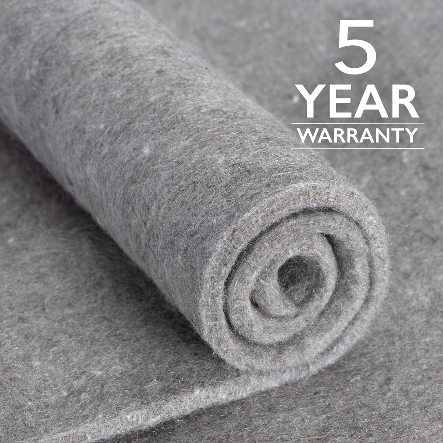 RUGPADUSA - Eco-Plush - 10'x14' - 3/8" Thick - 100% Felt - Extra Cushioned Rug Pad - Available in 3 Thicknesses, Many Custom Sizes