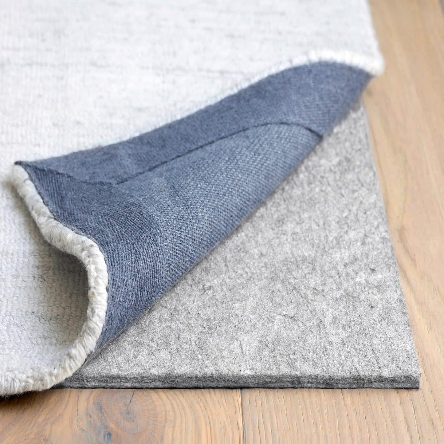 RUGPADUSA - Dual Surface - 6'x8' - 3/8" Thick - Felt + Rubber - Enhanced Non-Slip Rug Pad - Adds Comfort and Protection - for Hard Surface Floors
